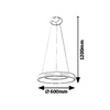 Carmella visilica, LED 50W, gold/bela 78