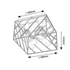 Borooo, mat crna metalna plafonska lampa, E27 4x25W IP20 107