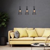 Leandros, mat crna metalna visilica, E27 3x40W IP20 (bez sijalice) 97