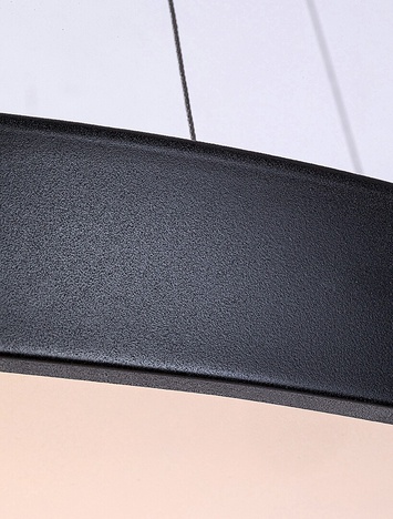 Tesia plafonjera crna 36W 2160lm, 3000K, D40cm IP20 123