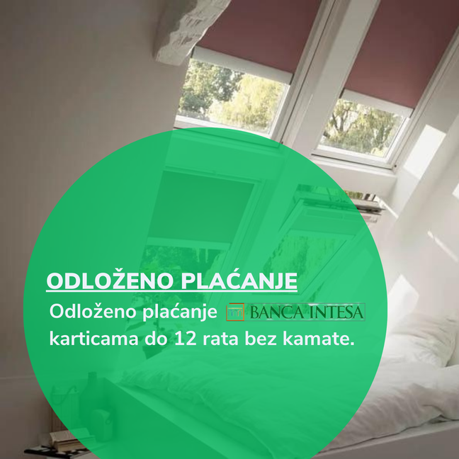 Odloženo plaćanje karticama Banke Intesa do 12 rata bez kamate.
