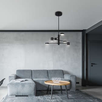Solomon Visilica: Minimalistička Elegancija u Crnom sa LED 30W