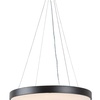 Tesia plafonjera crna 36W 2160lm, 3000K, D40cm IP20 122