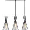 Leandros, mat crna metalna visilica, E27 3x40W IP20 (bez sijalice) 91