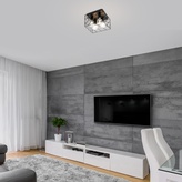Ekskluzivna "Borooo" Plafonska Lampa: Minimalistički Luksuz u Mat Crnoj Završnici
