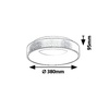 Carmella,plafonjera, LED 30W, gold/bela 83