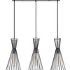 Leandros, mat crna metalna visilica, E27 3x40W IP20 (bez sijalice) 92