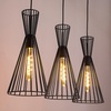Leandros, mat crna metalna visilica, E27 3x40W IP20 (bez sijalice) 94