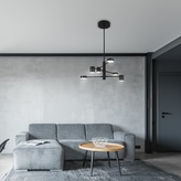 Solomon Visilica: Minimalistička Elegancija u Crnom sa LED 30W